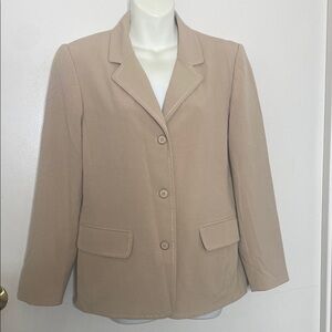 Sag Harbor Tan Blazer Classic Professional Style